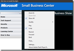 Microsoft Small Business Show & Silverlight fakeout